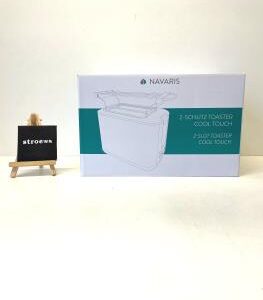 Navaris Doppelschlitz Toaster mit Brötchenaufsatz